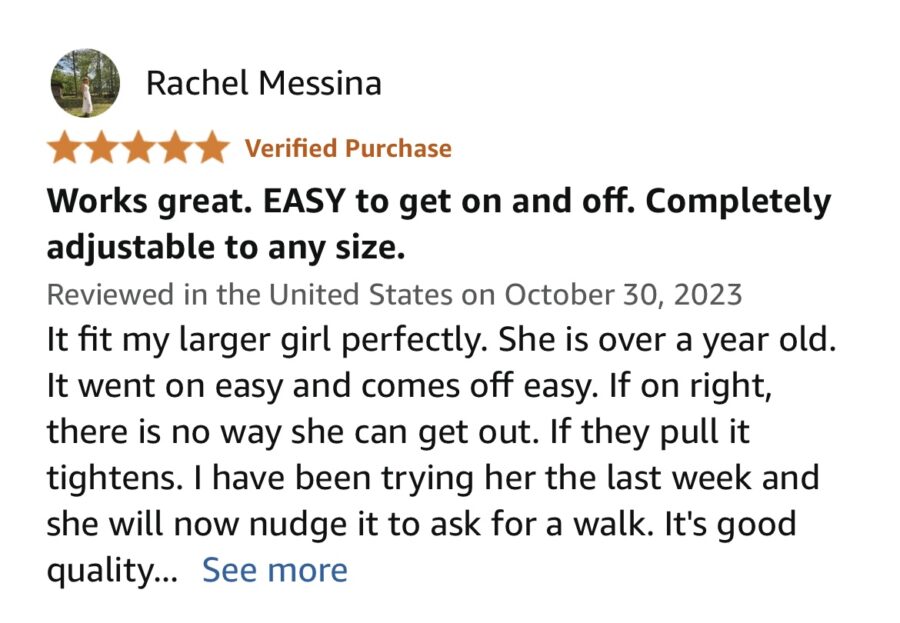Amazon reviews for PORCINE mini pig harness and leash