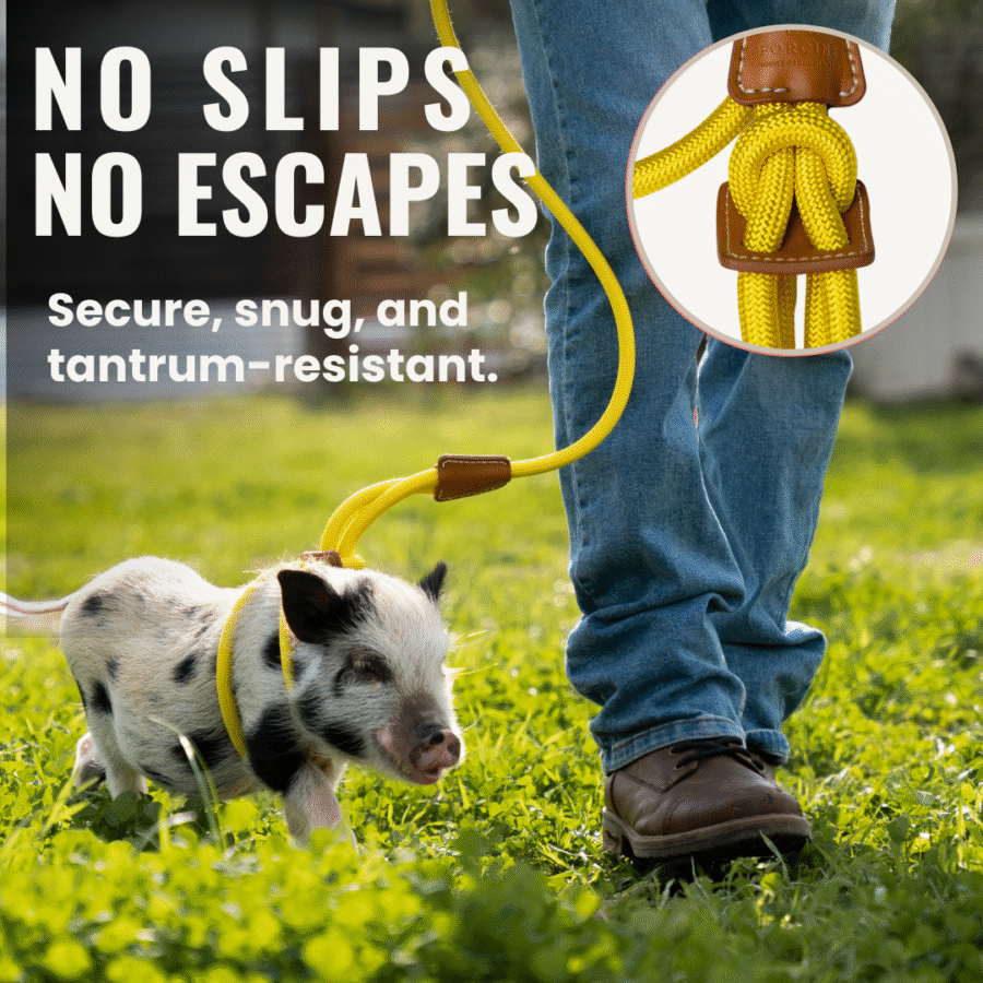 No escapes mini pig harness and leash